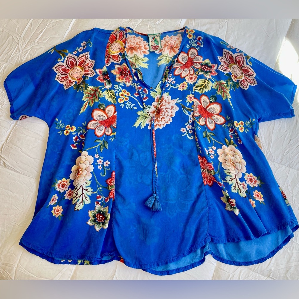 Johnny Was Floral Blouse